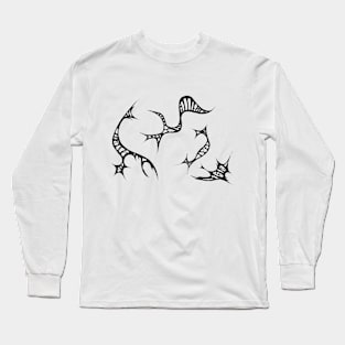 Fluid tribal like deigns Long Sleeve T-Shirt